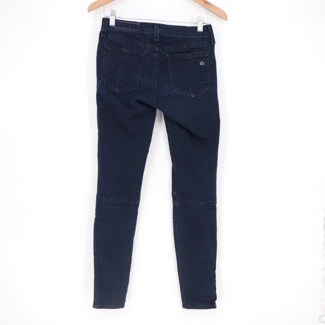 Rag Bone Jean Womens Size 26 Dark Indigo Skinny Zipper Ankle Jeans W15351382