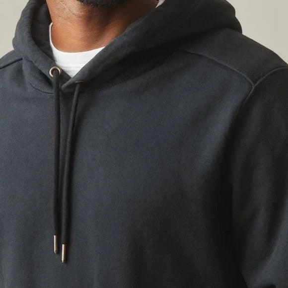 American Giant Black Cotton Hoodie Size S Made in USA Classic Pullover