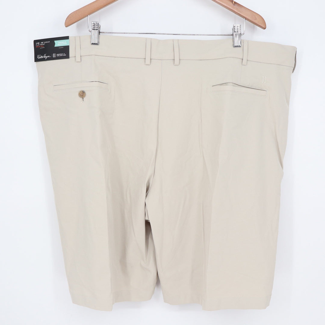 Walter Hagen Mens Perfect 11 Golf Shorts Light Khaki Big & Tall 46