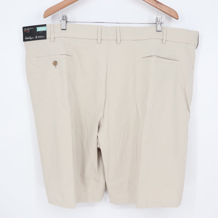 Walter Hagen Mens Perfect 11 Golf Shorts Light Khaki Big & Tall 46
