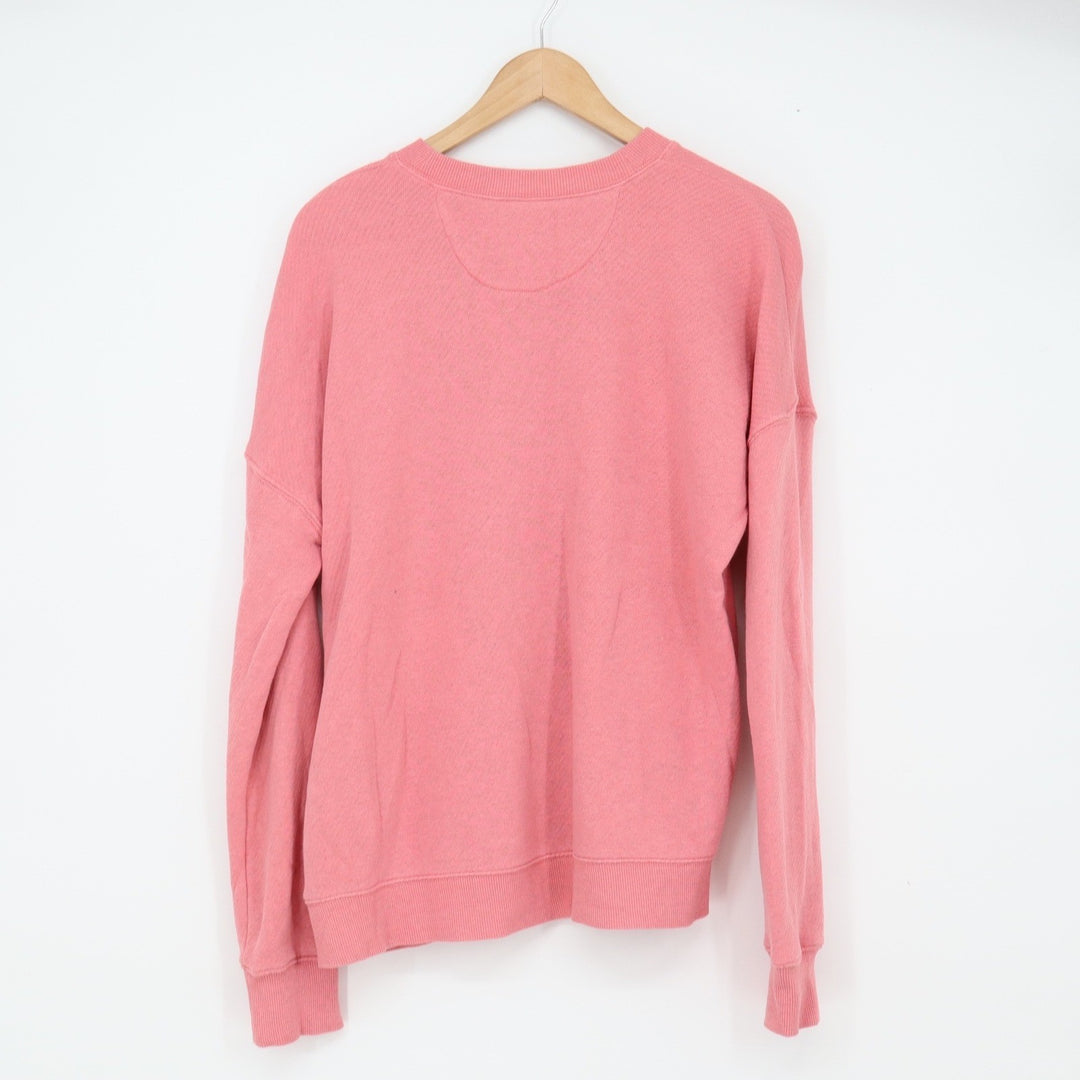 Madewell Sweatshirt Womens S Do Well Pink Drop Shoulder French Terry Excellent