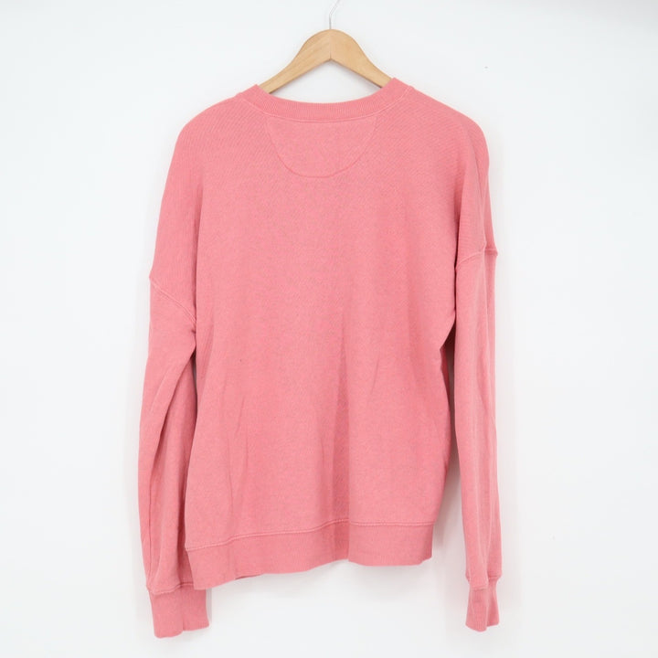 Madewell Sweatshirt Womens S Do Well Pink Drop Shoulder French Terry Excellent