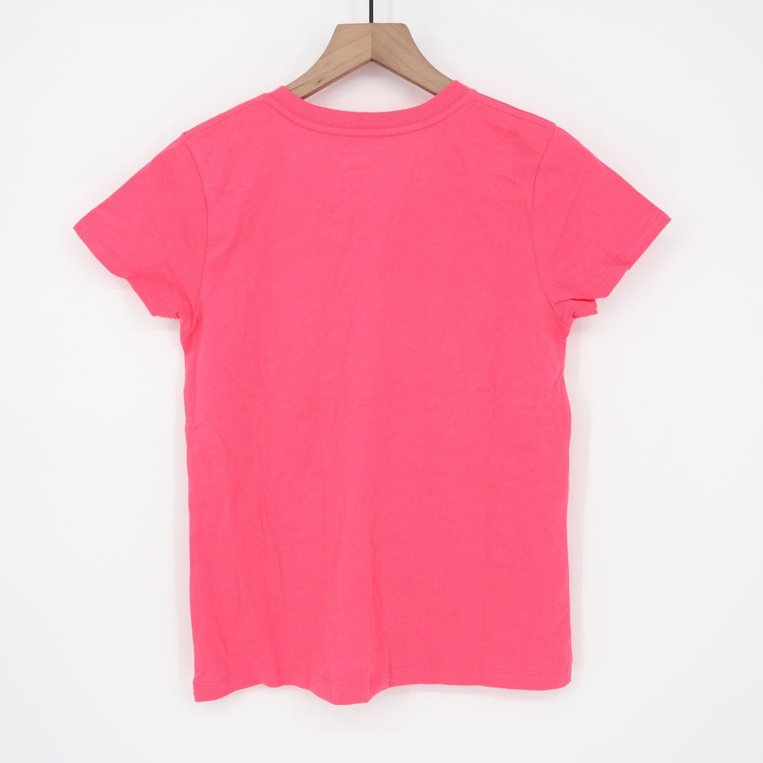 New Era Boston Red Sox Girls Pink Sequin V-Neck T-Shirt Size 14/16 NWT
