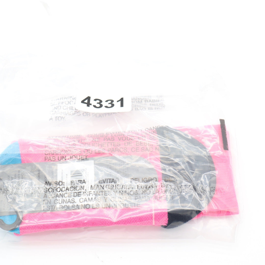 G/FORE Ladies Pink Blue Black Crew Socks Medium Large Golf Performance