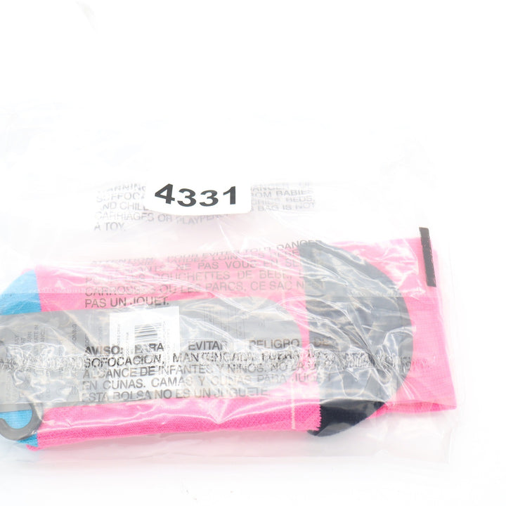 G/FORE Ladies Pink Blue Black Crew Socks Medium Large Golf Performance