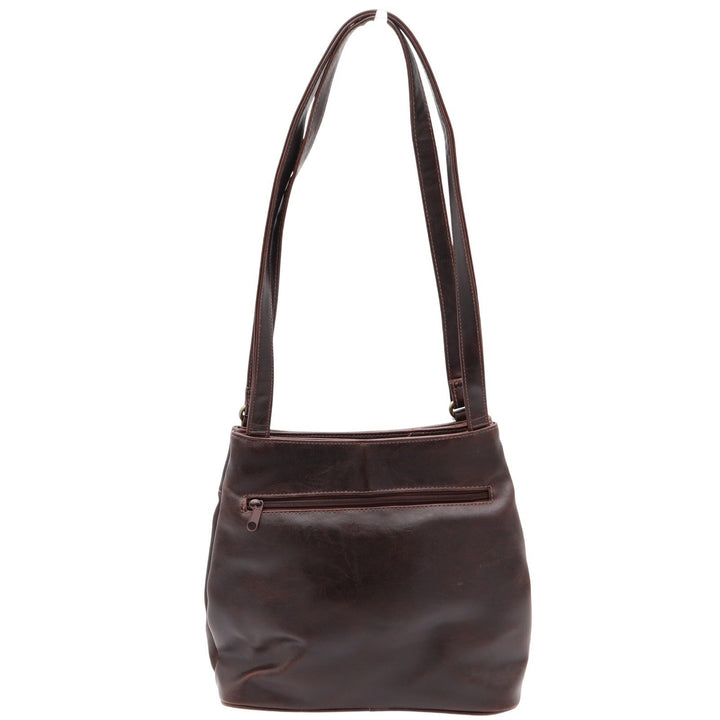 Strada Shoulder Bag Womens OS Brown Faux Leather Multi Pocket Wallet Excellent