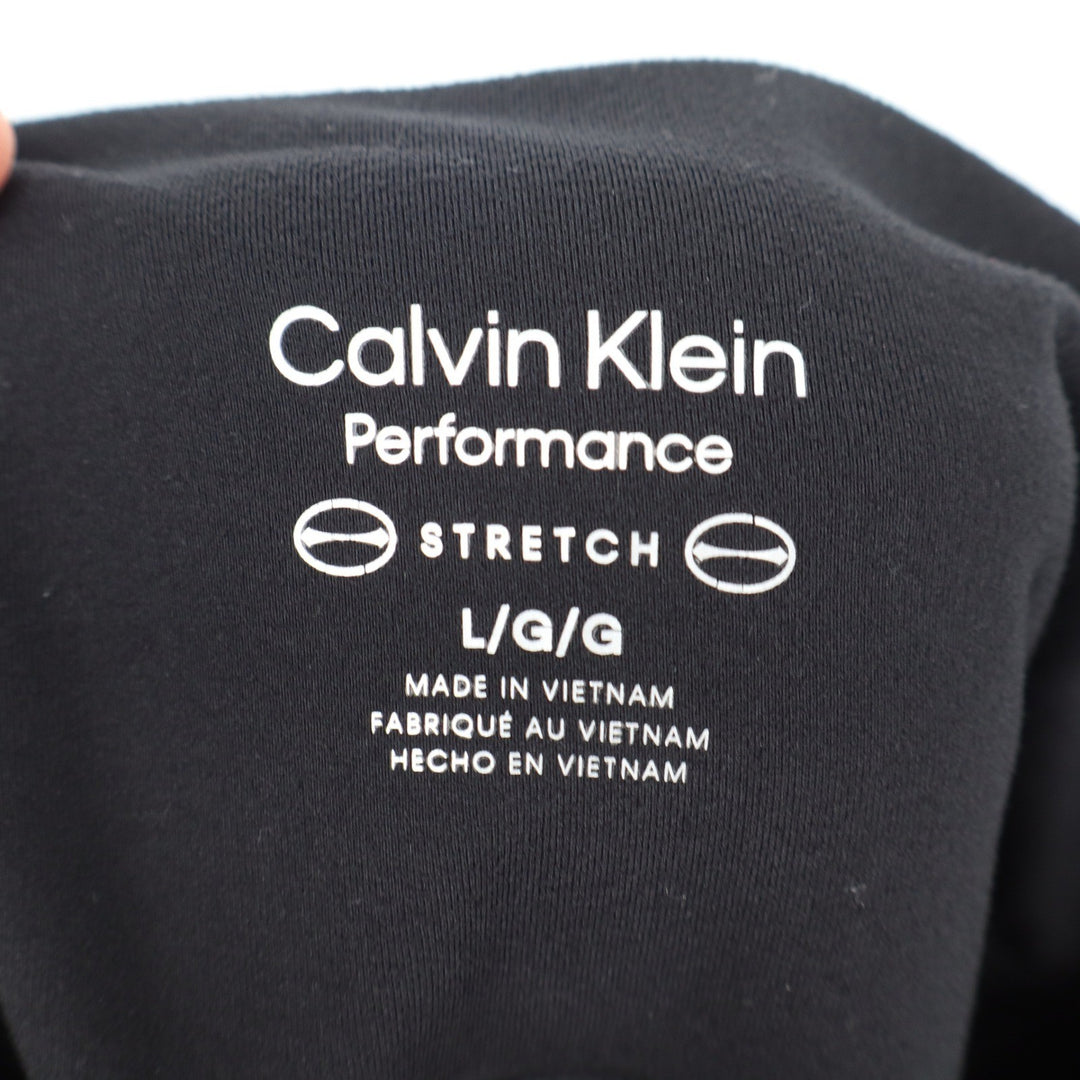 Calvin Klein Performance Womens Black High Rise Stretch Joggers Size L