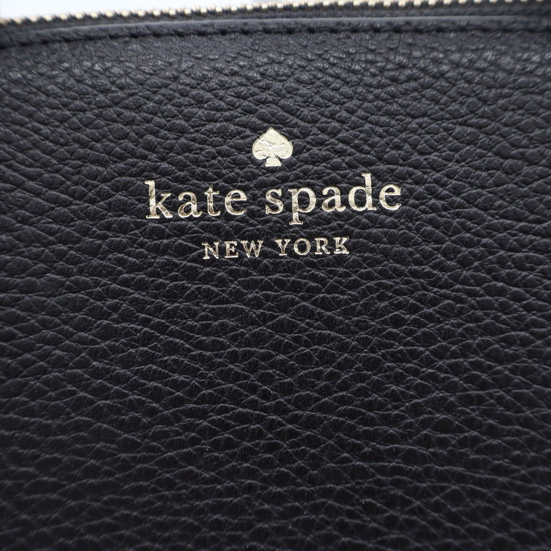 Kate Spade Parker Medium Satchel Black Pebbled Leather Bag