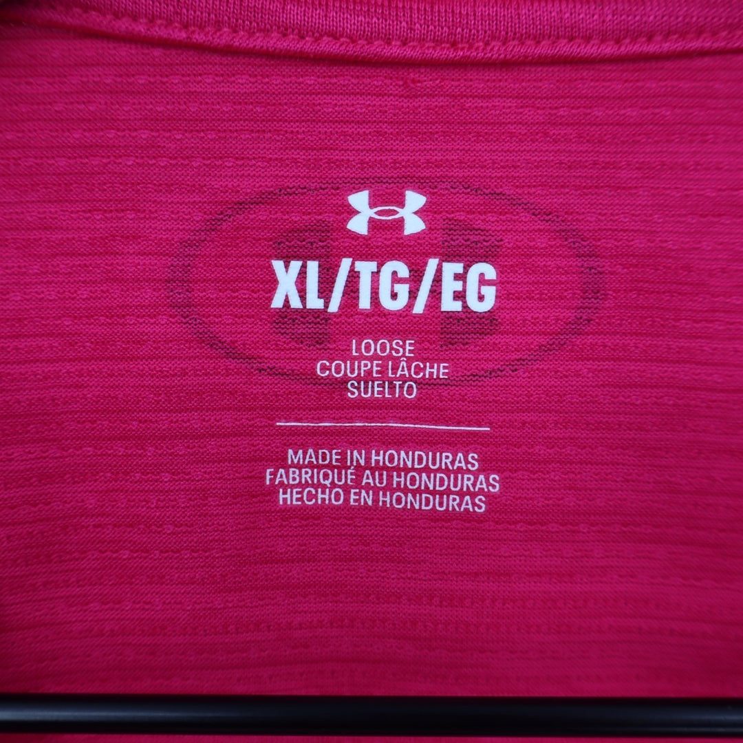 Under Armour Mens Tech Vent Tank Pink Heathered Training Gym Shirt XL