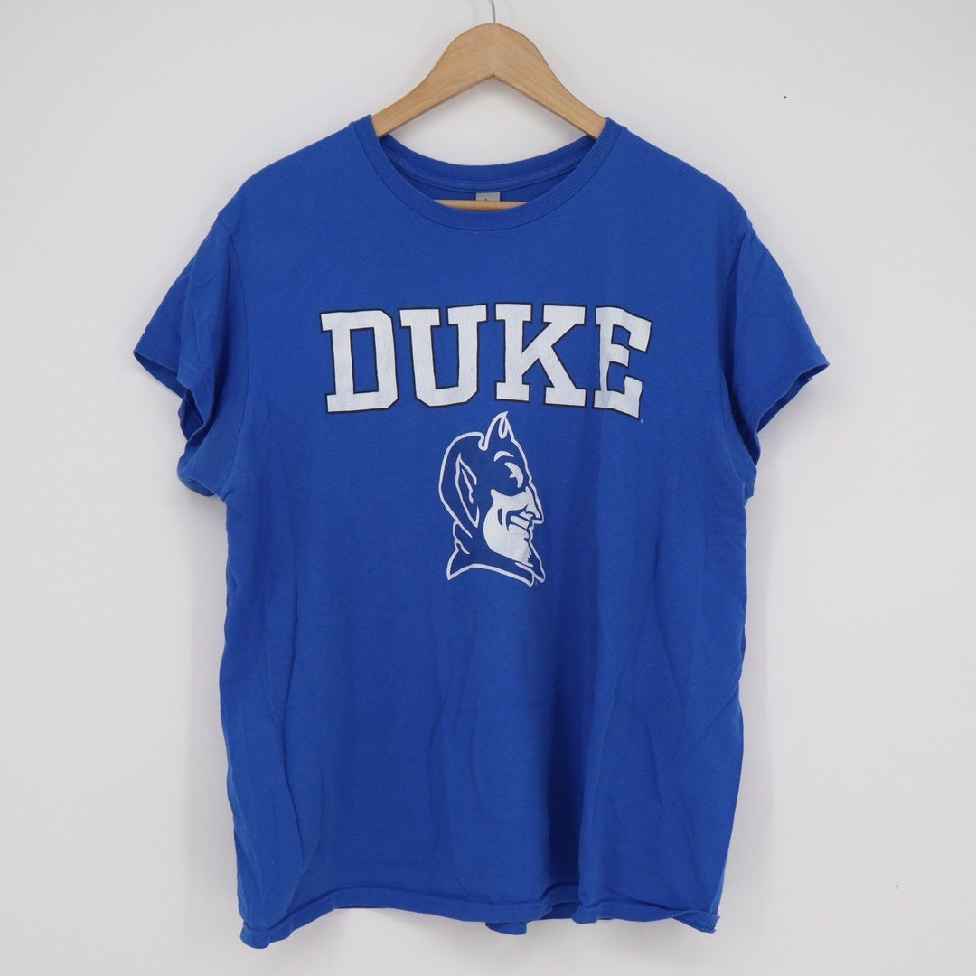 Duke University Blue Devils T-Shirt Royal Blue Gildan Graphic Tee Mens Large L