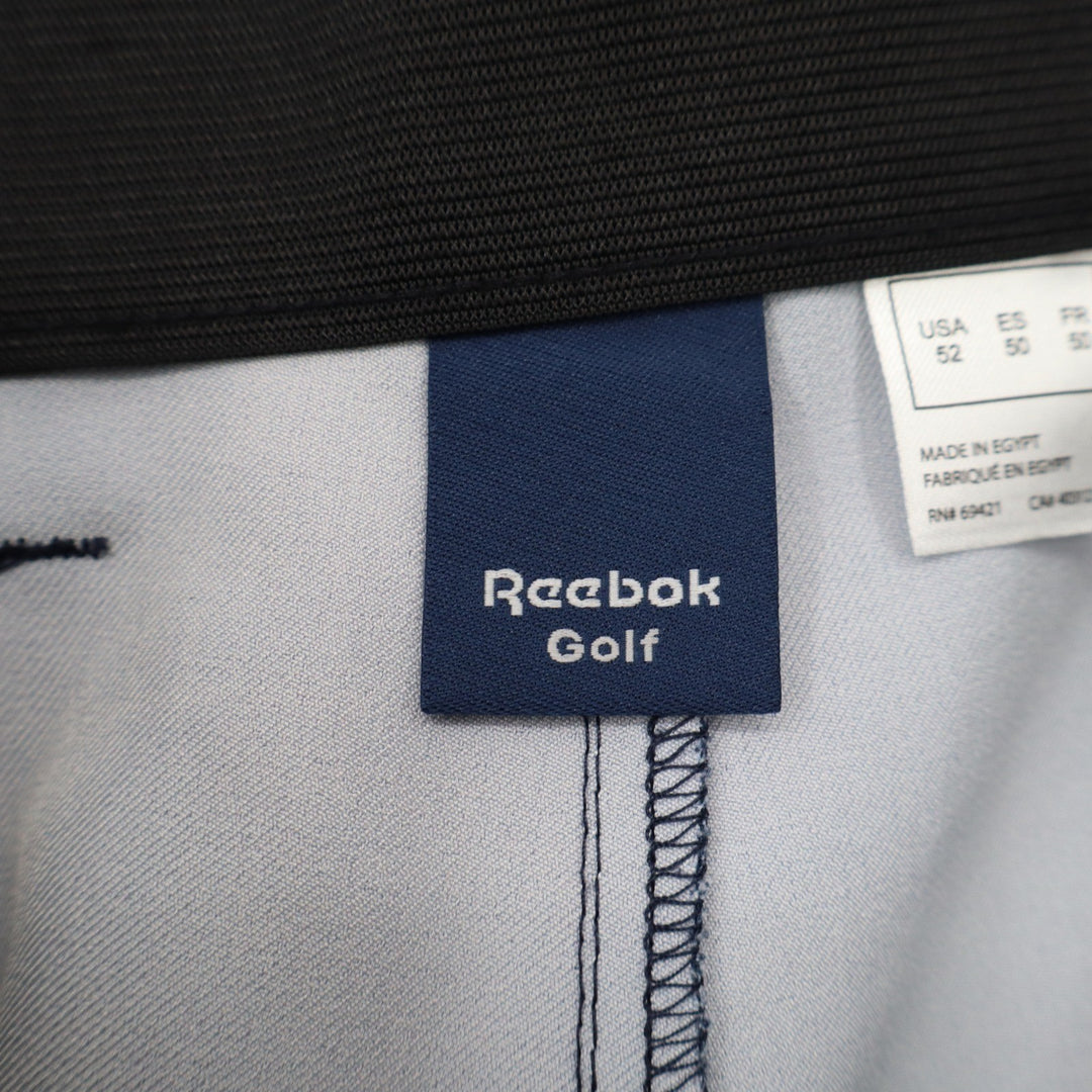 Reebok Golf Mens Navy Blue Plaid Performance Shorts Size 52 Stretch LEDB0870