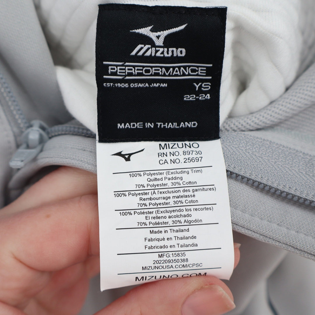 Mizuno Youth Premier Pro Piped Baseball Pants G2 Grey Navy YS