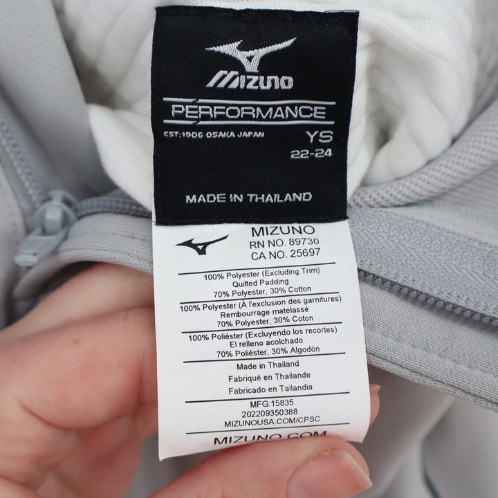 Mizuno Youth Premier Pro Piped Baseball Pants G2 Grey Navy YS