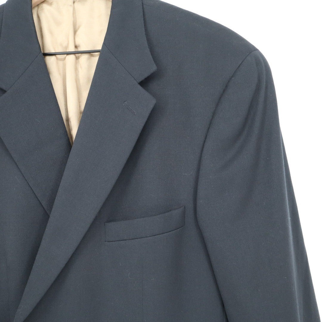 Grant Thomas Lord Taylor Black Wool Blend Blazer 46 Long Mens Suit Jacket
