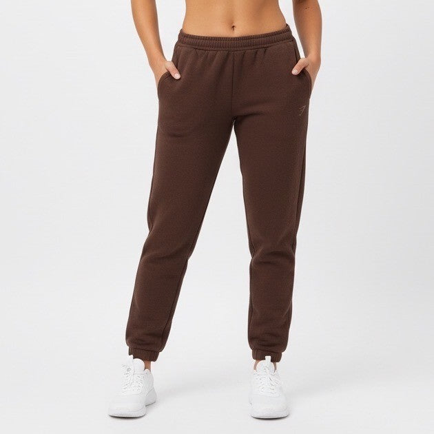 Gymshark Brown Sweatpants Joggers Athletic Workout Athleisure Size XL