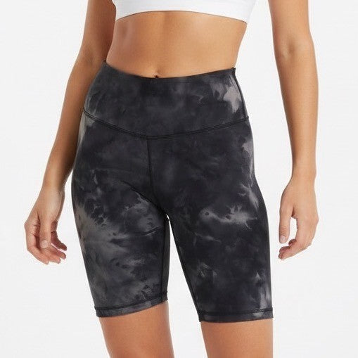 Kamo Fitness Tie Dye Biker Shorts High Waist Athleisure Workout Size M