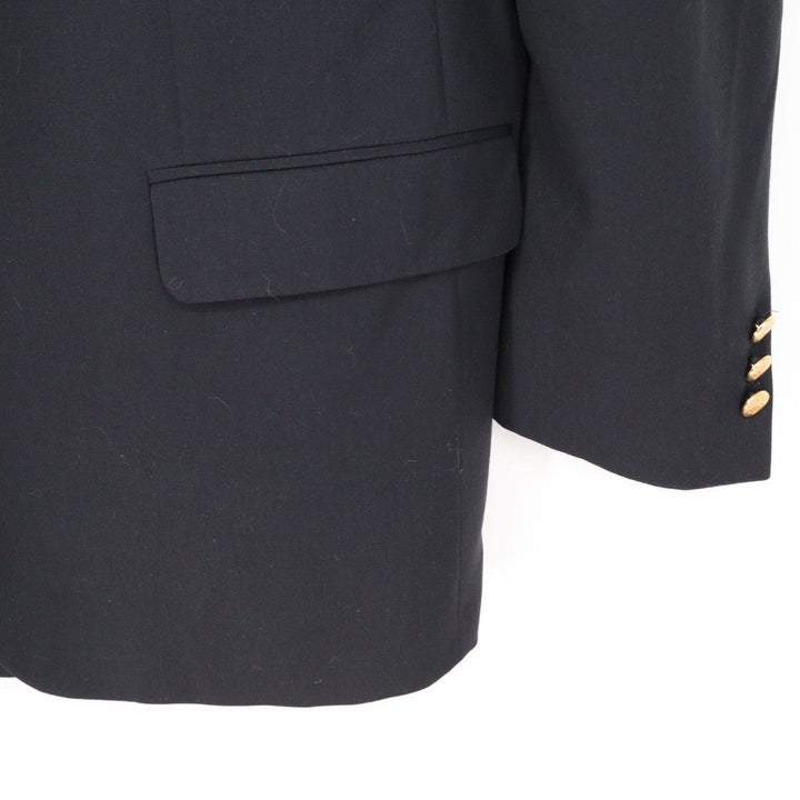 Grant Thomas Lord Taylor Black Wool Blend Blazer 46 Long Mens Suit Jacket