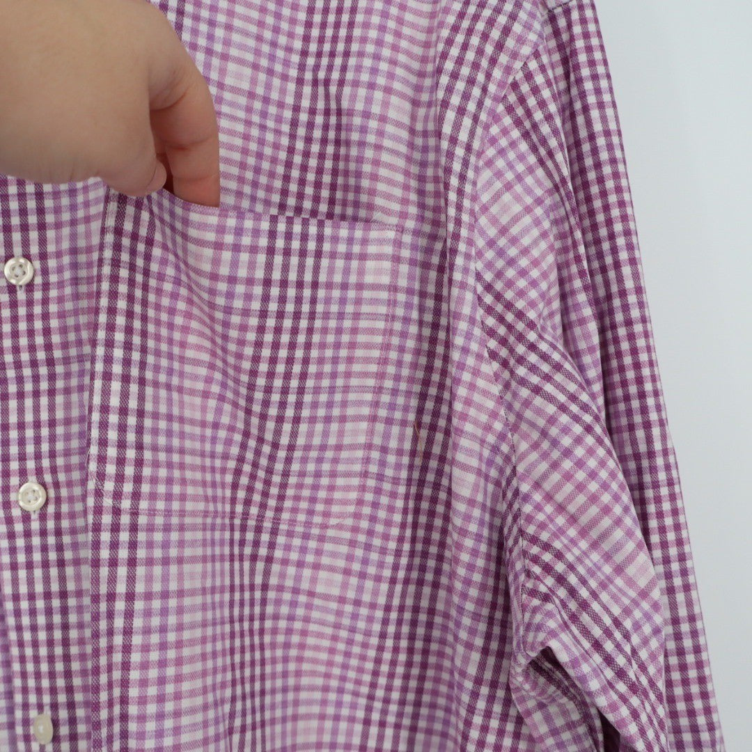 johnnie O Prep-formance Gingham Button Down Shirt Men's XXL