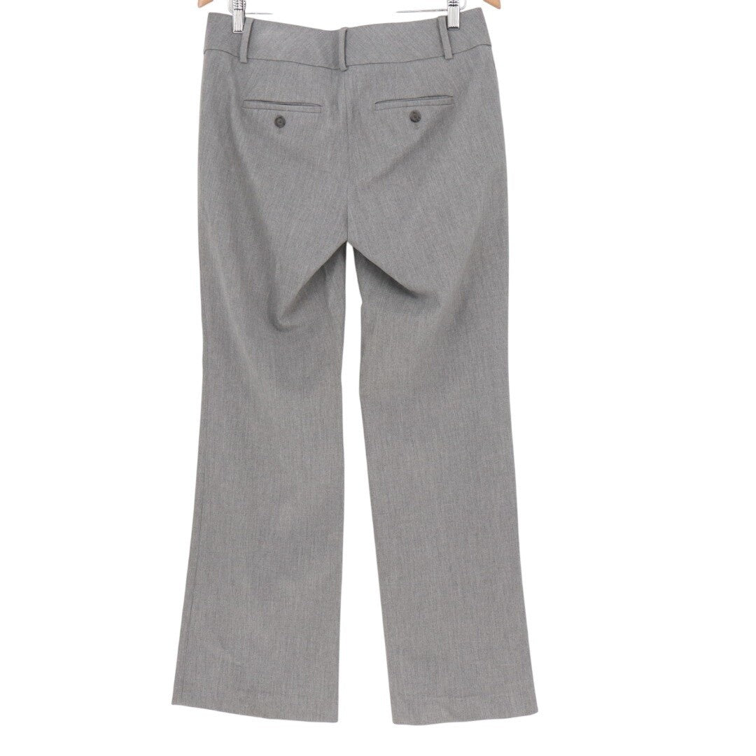 Ann Taylor Loft Dress Pants Womens 4 Gray Stretch Formal Business Bootcut Leg