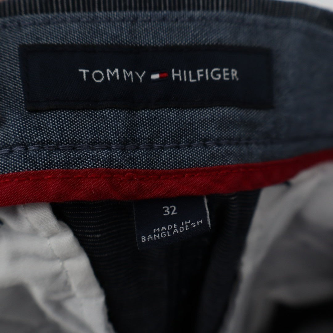 Tommy Hilfiger Chino Shorts Mens 32 Heather Gray Mid Rise Slash Pockets Outdoor