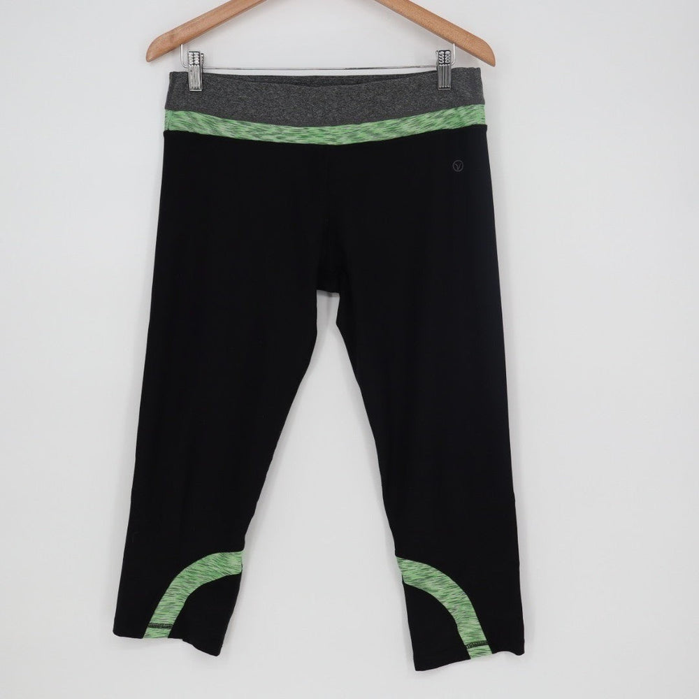 Vogo Athletica Capri Leggings Womens Medium Black Stretch Active Wear Workout