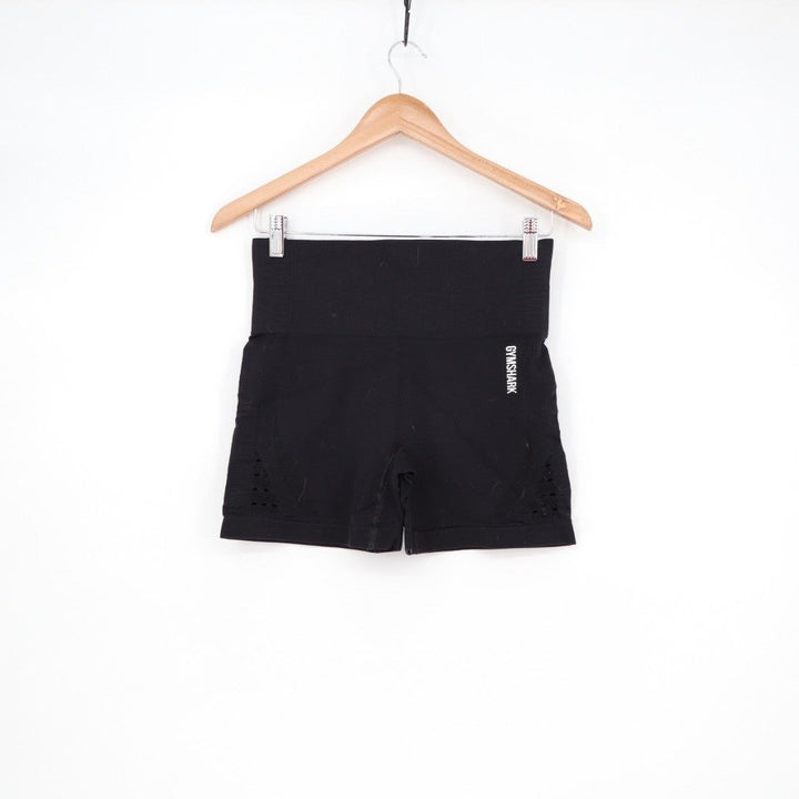 Gymshark Seamless High Waisted Black Workout Shorts Size M
