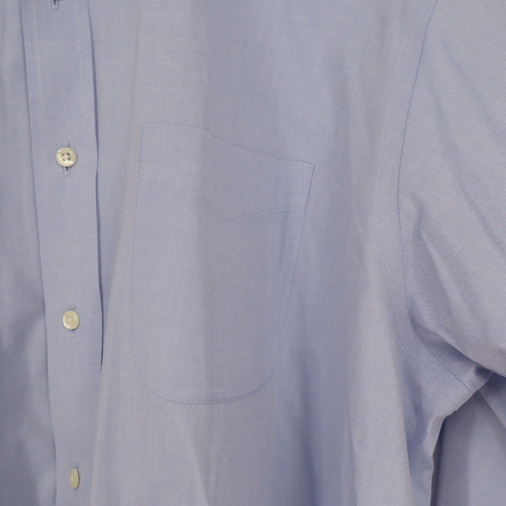 Wilkes & Riley Mens Light Blue Long Sleeve Dress Shirt Classic Fit 17 1/2 x 36