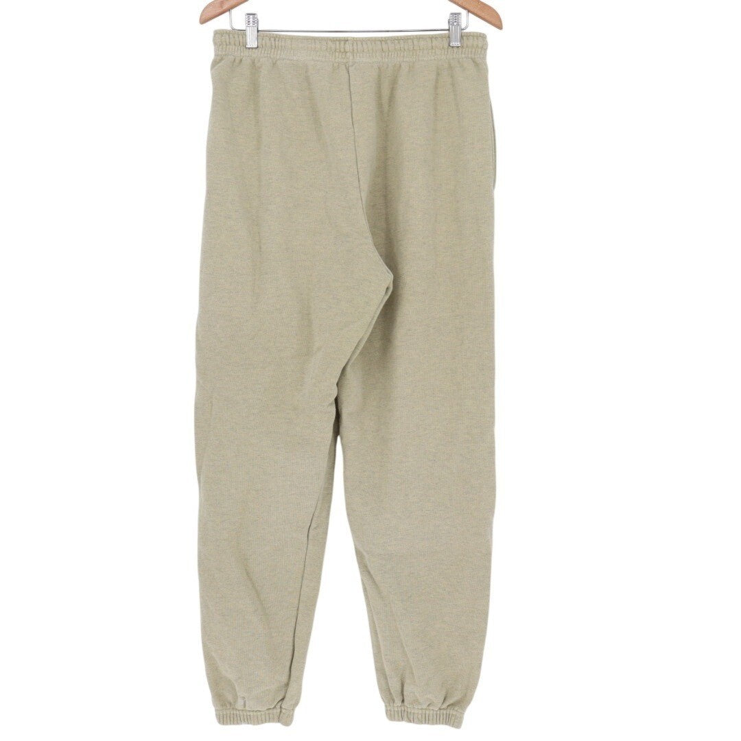 BDG JEANS Tan Beige Sweatpants Joggers Elastic Waist Size M Embroidered Logo