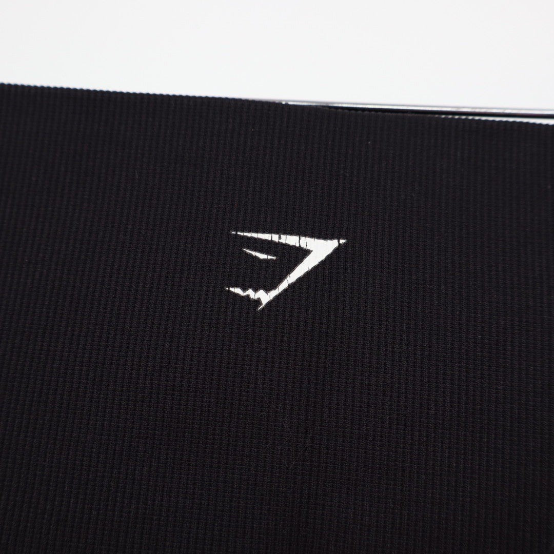 Gymshark Seamless High Waisted Black Workout Shorts Size M
