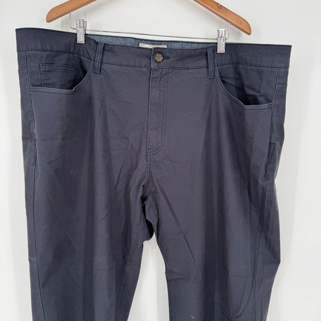 Flag & Anthem Mens Pants Relaxed Fit Navy Blue Cotton Spandex Size 46x30