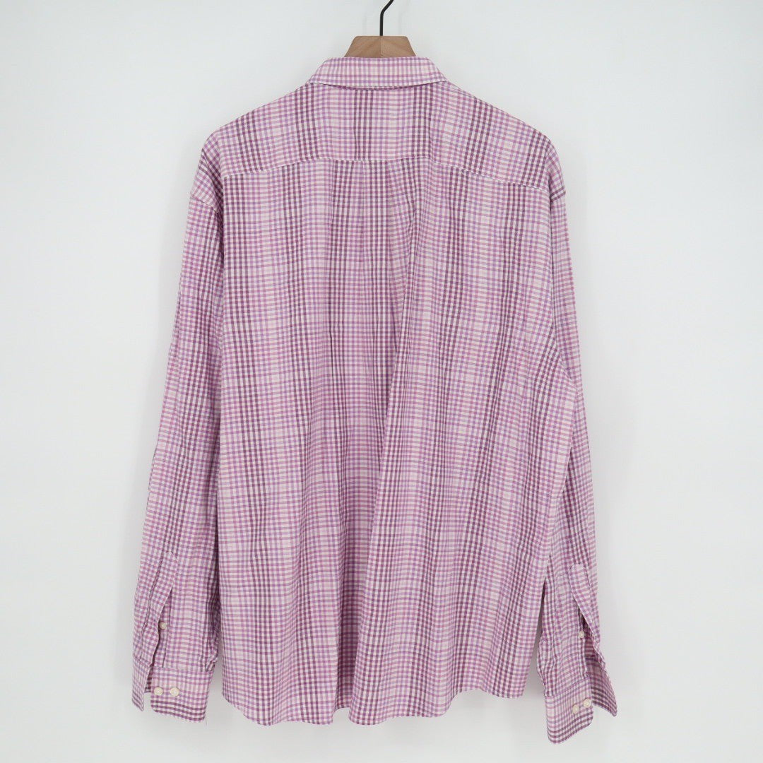 johnnie O Prep-formance Gingham Button Down Shirt Men's XXL