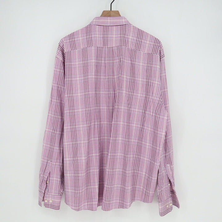 johnnie O Prep-formance Gingham Button Down Shirt Men's XXL