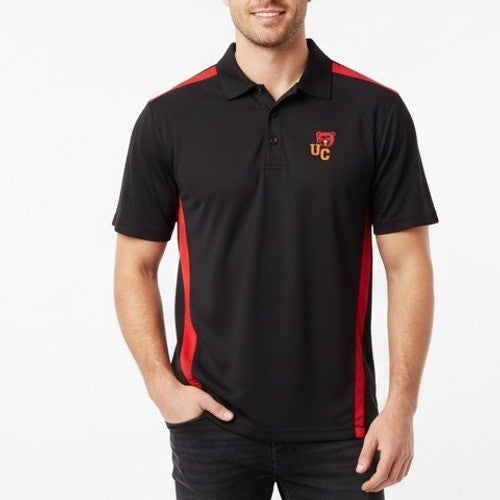 Sport-TeR Ursinus College Bear Polo Shirt Mens XL Black Short Sleeve Street Wear