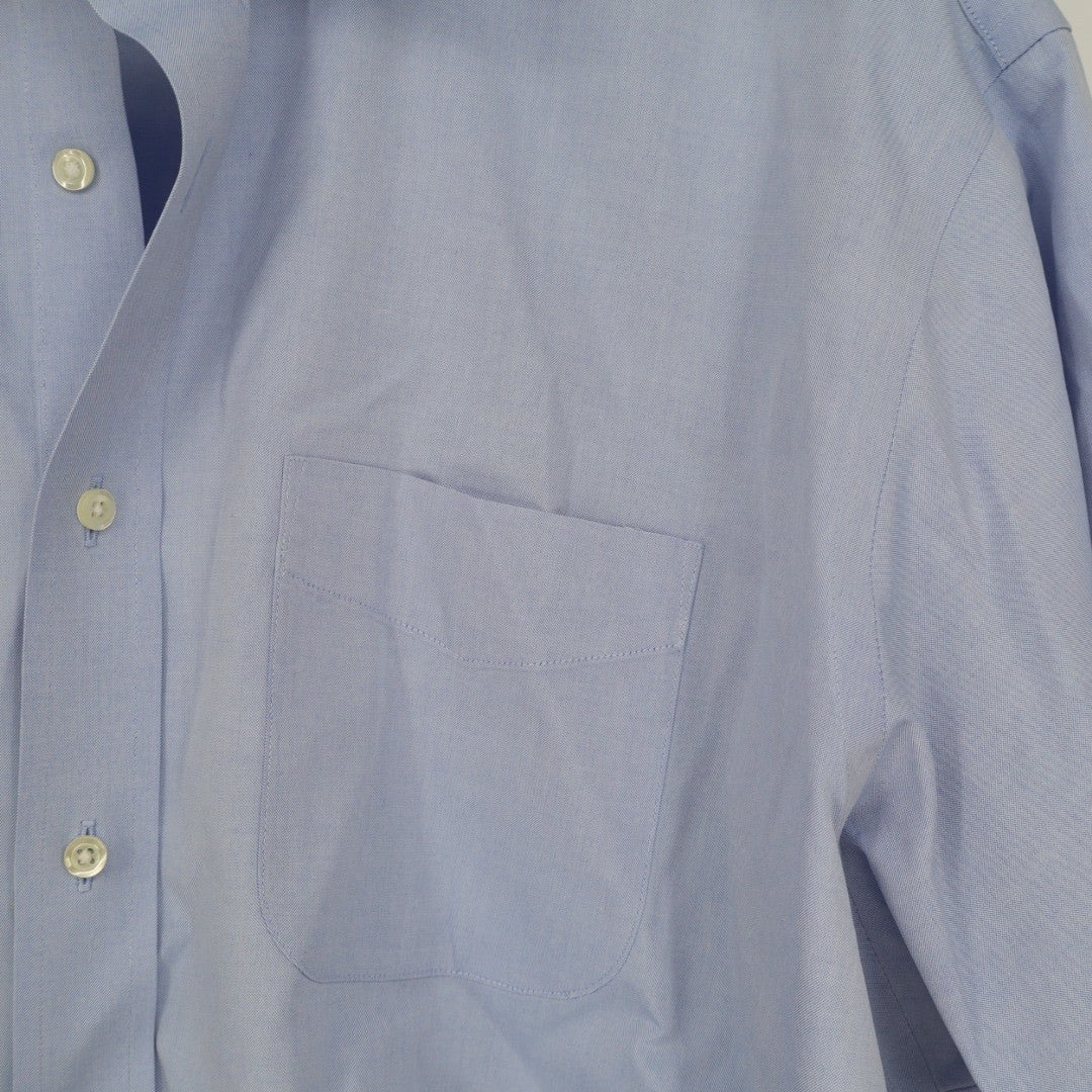 Wilkes & Riley Light Blue 100 Supima Cotton Classic Fit Dress Shirt 17 1/2 x 35