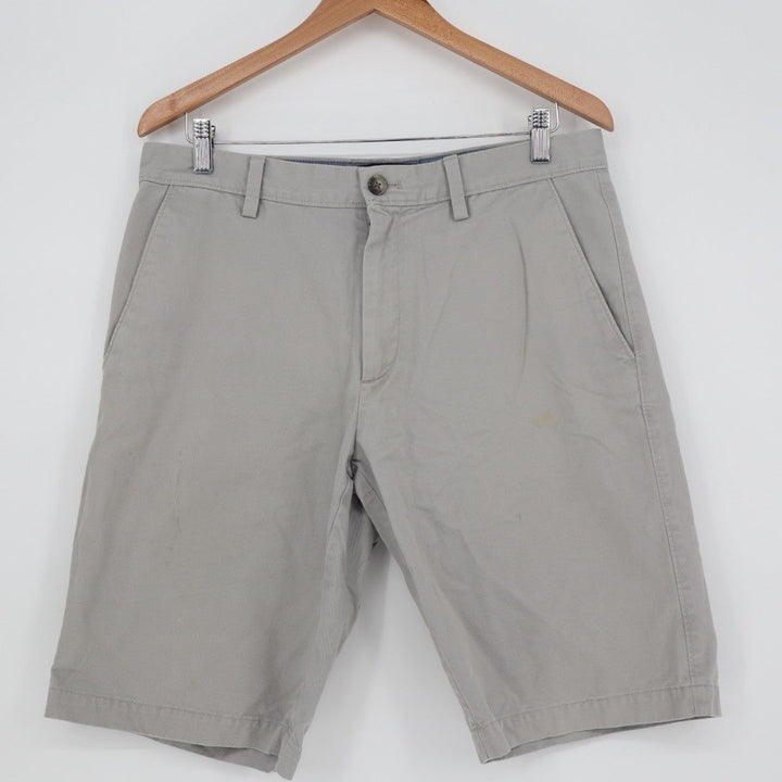 Banana Republic Emerson Chino Shorts Mens 32 Gray Cotton Outdoor Everyday Wear