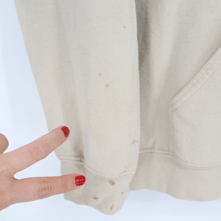 Stanley Stephens Company Inc Beige Logo Hoodie Sweatshirt XL Spellout