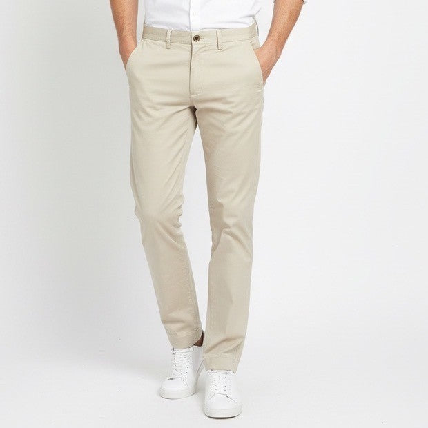 J.Crew Flex Chino Pants Men 31x32 White Cotton Stretch Slash Pocket Straight Leg