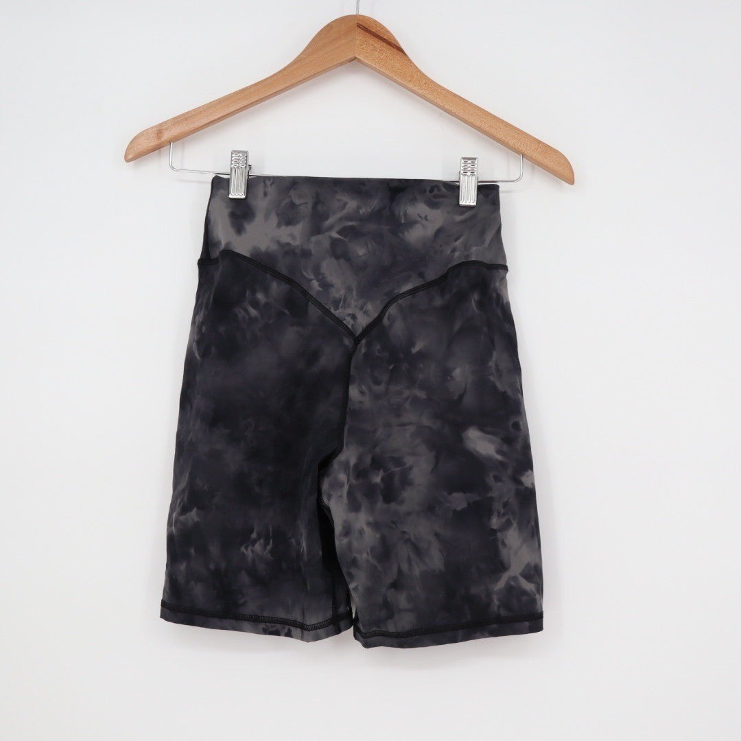 Kamo Fitness Tie Dye Biker Shorts High Waist Athleisure Workout Size M