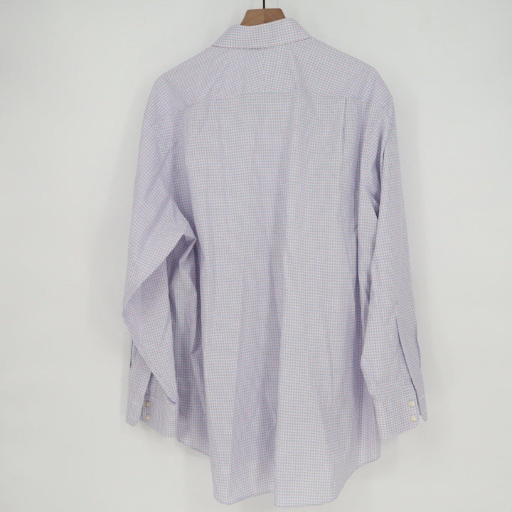 Charles Tyrwhitt Classic Fit Non Iron Gingham Dress Shirt Mens 18/35