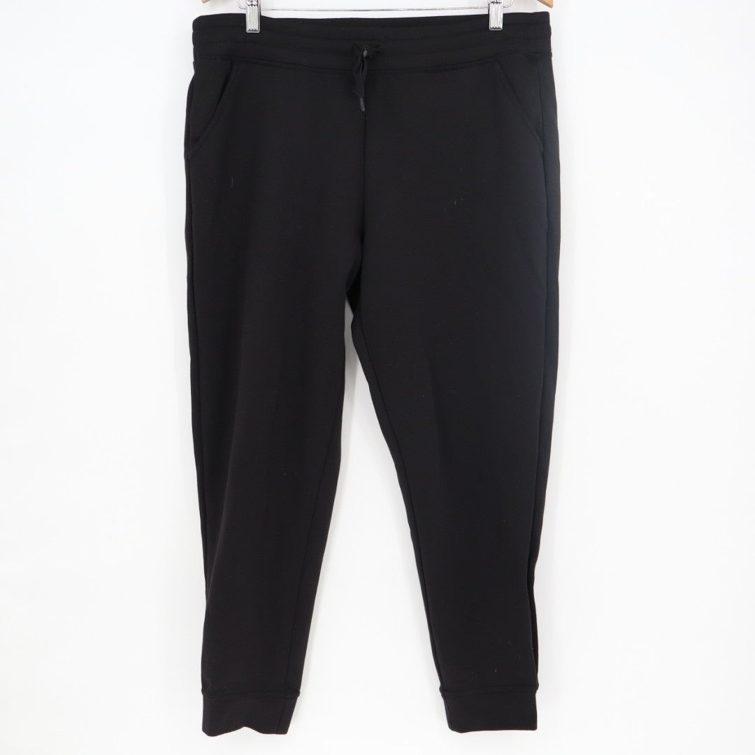 32 Degrees Heat Sweatpants Mens Large Black Stretch Drawstring Waist Tapered Leg