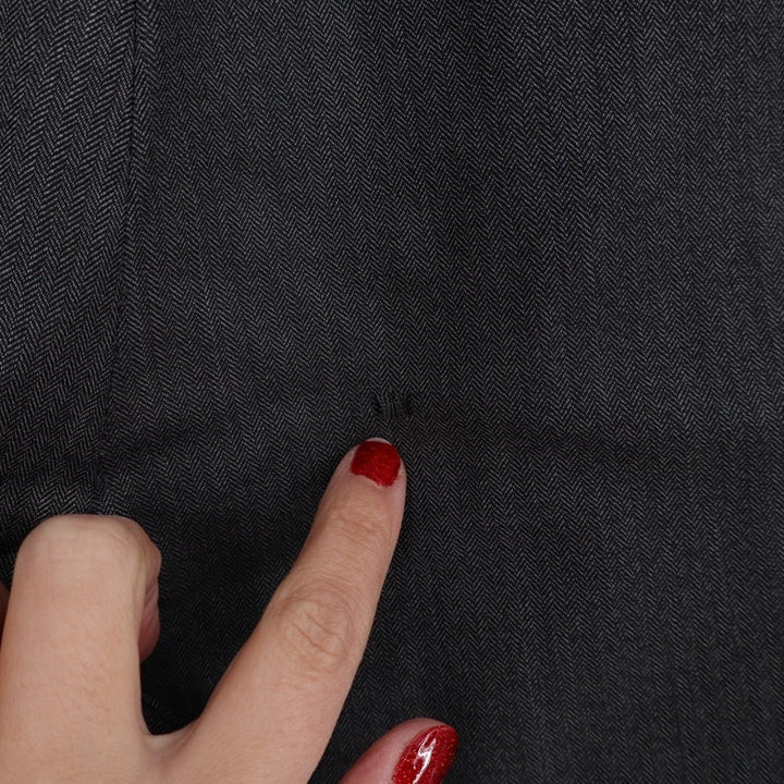 Jos. A. Bank Executive Dress Pants Mens 34x31 Black Plated Herringbone Straight
