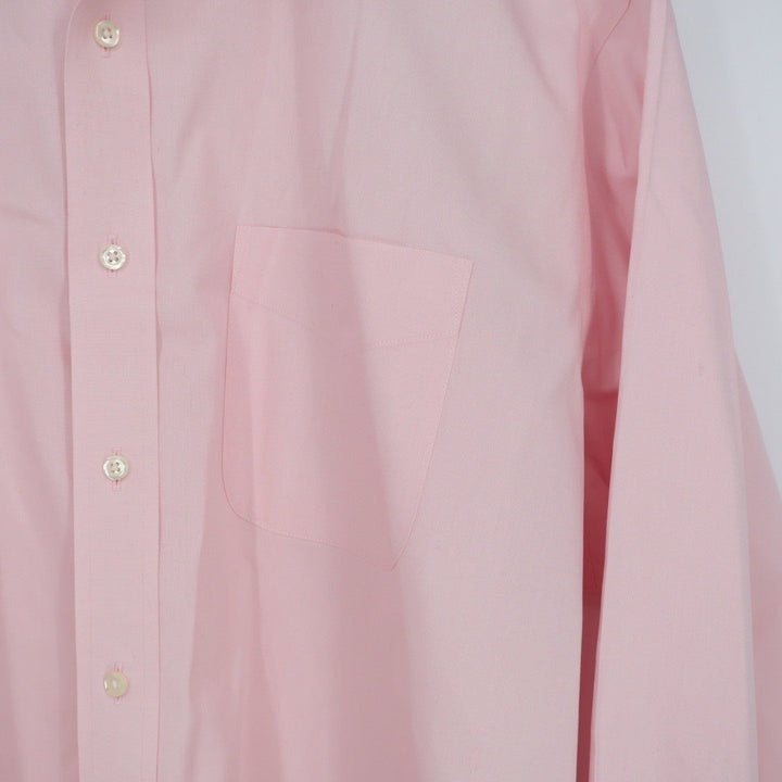 Wilkes Riley Mens Pink Classic Fit 17 1/2 x 35 Cotton Dress Shirt