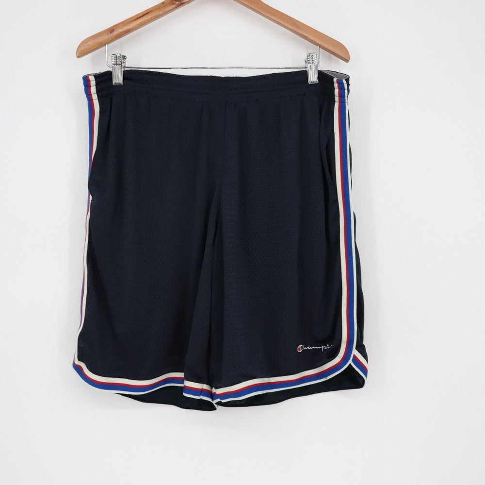 Champion Core Basketball Shorts Mens XL Navy Stretch Elastic Waist Active Wear