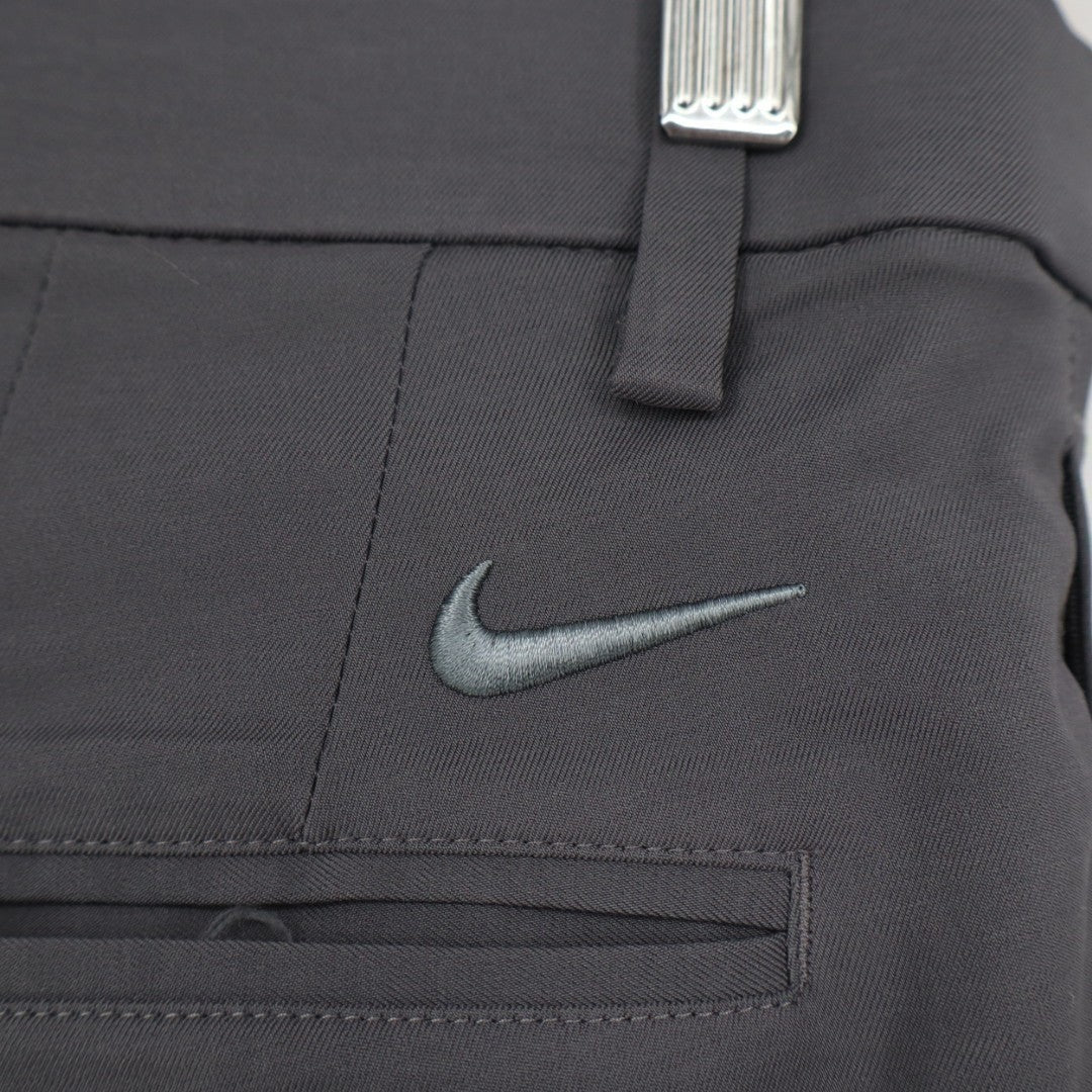 Nike Dri-Fit Golf Pants Mens Medium Gray Stretch Slash Pockets Straight Leg