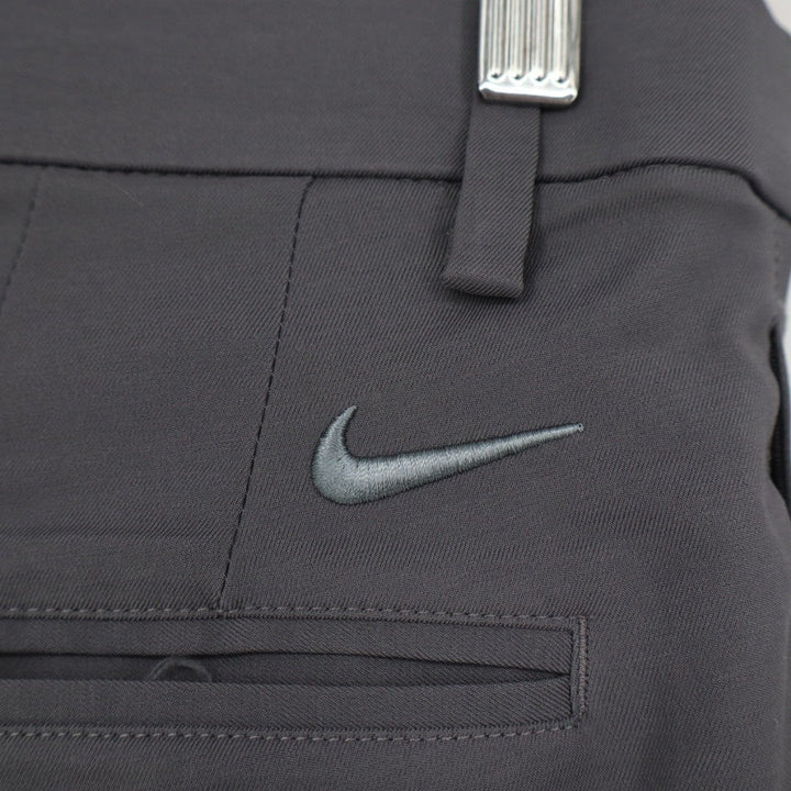 Nike Dri-Fit Golf Pants Mens Medium Gray Stretch Slash Pockets Straight Leg
