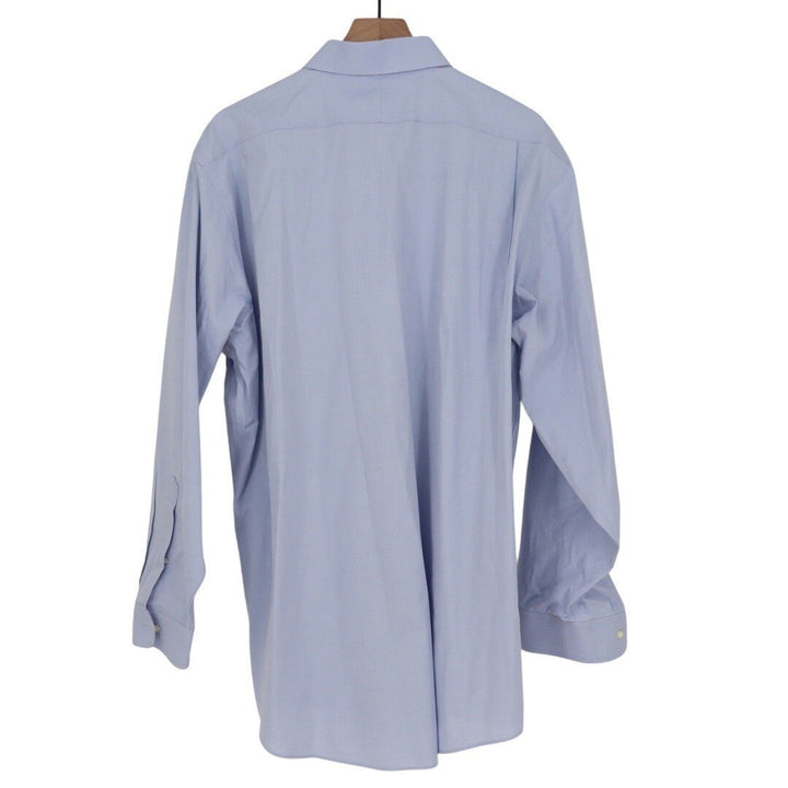Wilkes & Riley Mens Light Blue Long Sleeve Dress Shirt Classic Fit 17 1/2 x 36