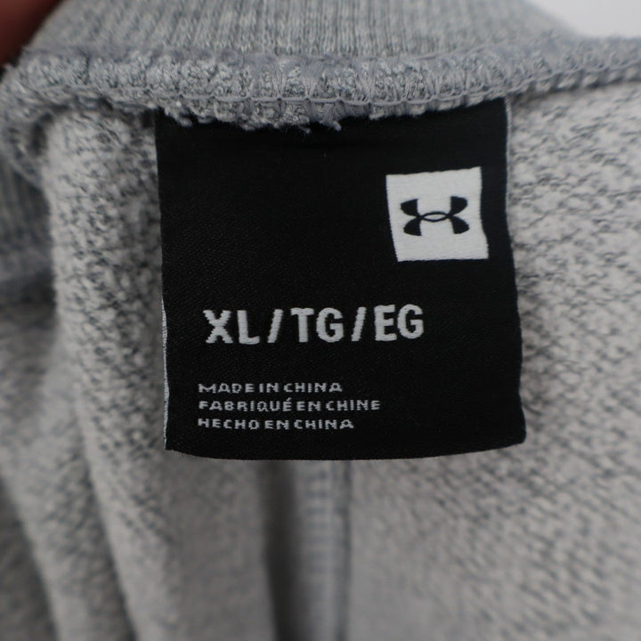 Under Armour Jogger Pants Womens XL Heather Gray Slash Pockets Drawstring Waist
