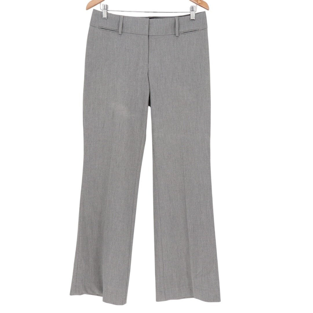 Ann Taylor Loft Dress Pants Womens 4 Gray Stretch Formal Business Bootcut Leg