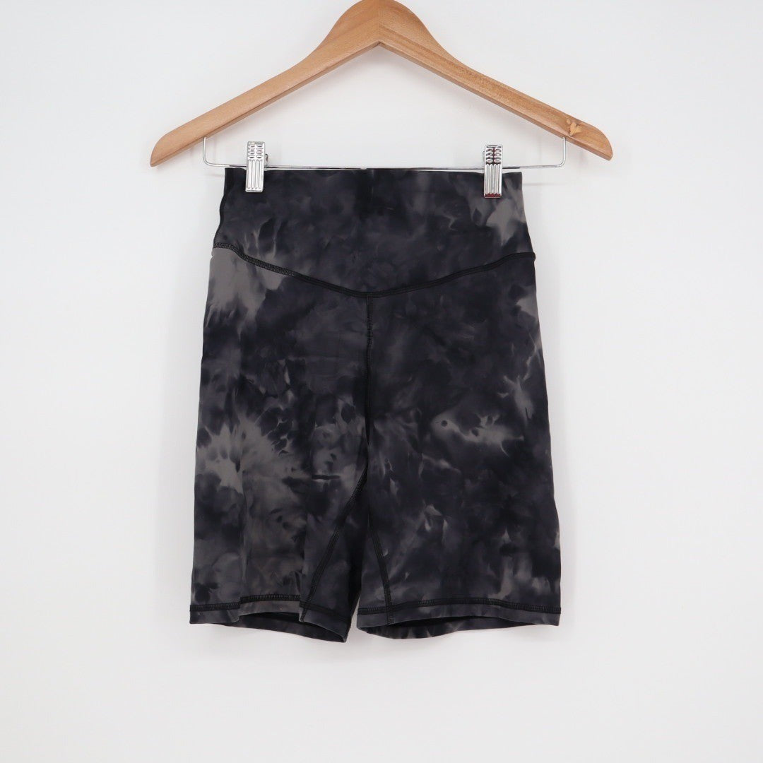 Kamo Fitness Tie Dye Biker Shorts High Waist Athleisure Workout Size M