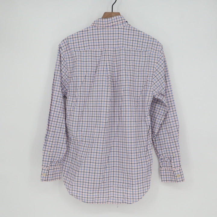 Vineyard Vines Performance Classic Fit Murray Shirt Pink Blue Check Nylon Size S